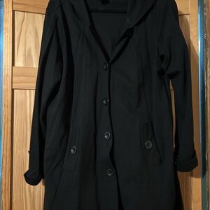 Christian Siriano Black Trench Coat